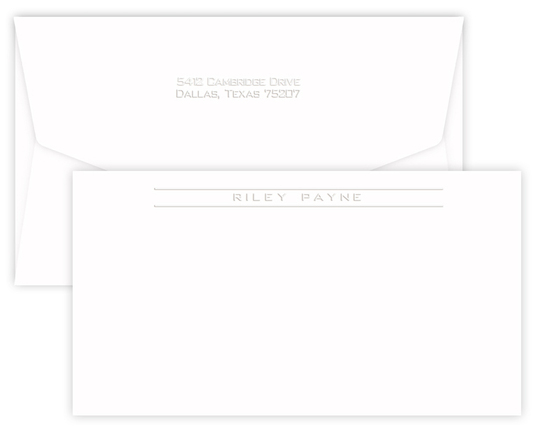 Triple Thick Chesapeake Corridor Flat Note Cards - Embossed